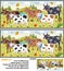 Find the differences picture puzzle - cows