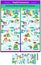 Find the differences picture puzzle with playful playful snowmen