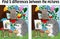 Find the differences between the pictures. Children\\\'s educational game