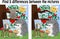 Find the differences between the pictures. Children\\\'s educational game