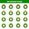 Find different Christmas wreath in each row