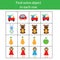 Find extra object in row. Educational children game