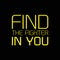 Find The Fighter In You motivation quote