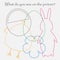 Find hidden objects on the picture, easter theme, mishmash contour set, fun education game for kids, preschool activity for