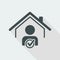 Find home purchaser - Vector web icon