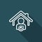 Find home purchaser - Vector web icon