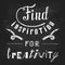 Find inspiration for creativity. Hand drawn lettering