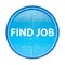 Find Job floral blue round button