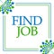 Find Job Green Blue Floral Square