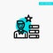 Find Job, Human Resource, Magnifier, Personal turquoise highlight circle point Vector icon
