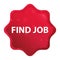 Find Job misty rose red starburst sticker button