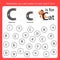 Find the letter Worksheet use a dot marker to color each C