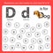 Find the letter Worksheet use a dot marker to color each D