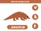 Find missing letter with cartoon pangolin. Spelling worksheet.