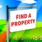 Find A Property Shows Home Search 3d Illustration