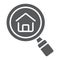 Find Real Estate Company glyph icon, real estate