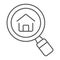 Find Real Estate Company thin line icon