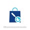 Find Shop Logo Vector. Shop Search logo design concept template. Creative Simple Icon Symbol