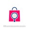 Find Shop Logo Vector. Shop Search logo design concept template. Creative Simple Icon Symbol