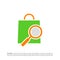 Find Shop Logo Vector. Shop Search logo design concept template. Creative Simple Icon Symbol