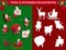 Find silhouette game, Christmas maze with Santa