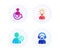 Find user, Share and Education icons set. Support sign. Search person, Referral person, Human idea. Vector