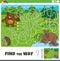 find the way game with cartoon bears animal characters