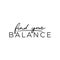 Find your balance positive inspirational print