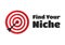 Find Your Niche Target Aim Icon