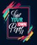 Find your own path hand lettering motivational and inspirational positive poster on black background