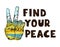 Find Your Peace - lettering