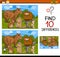 Finding differences game cartoon