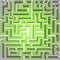 Finding green positive way in maze concept vector