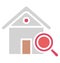 Finding house Isolated Vector icon which can easily modify or edit