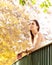 Finding joy in the journey. an attractive young woman in the park on an autumn day.