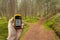 Finding the right position in the forest via gps blurred backg