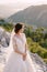 Fine-art destination wedding photo in Montenegro, Mount Lovchen.