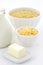 Fine macaroni and cheese ingredients