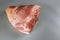 Fine meat pork leg on a isolated on gray background