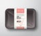 Fine Quality Chicken Meat. Abstract Vector Poultry Plastic Tray Container with Cellophane Cover. Packaging Design Label