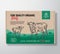 Fine Quality Organic Beef. Vector Meat Packaging Label Design on a Craft Cardboard Box Container. Modern Typography and