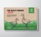 Fine Quality Organic Duck. Vector Meat Packaging Label Design on a Craft Cardboard Box Container. Modern Typography and