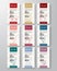 Fine Quality Organic Meat and Poultry Vertical Labels Set. Abstract Vector Packaging Design. Modern Typography and Hand