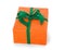 Fine wrapped orange present