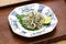 Finely chopped horse mackerel sashimi, japanese cuisine