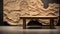 Finely Rendered Textures: A Table Inspired By Northern China\\\'s Terrain