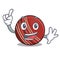 Finger cricket ball in the character column