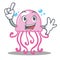 Finger cute jellyfish character cartoon