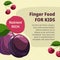 Finger food for kids, nutrient rich promo banner