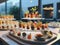 finger food style appetizer, sushi, gourmet in fine dining restaurant, appetizing intricate details, natural light,